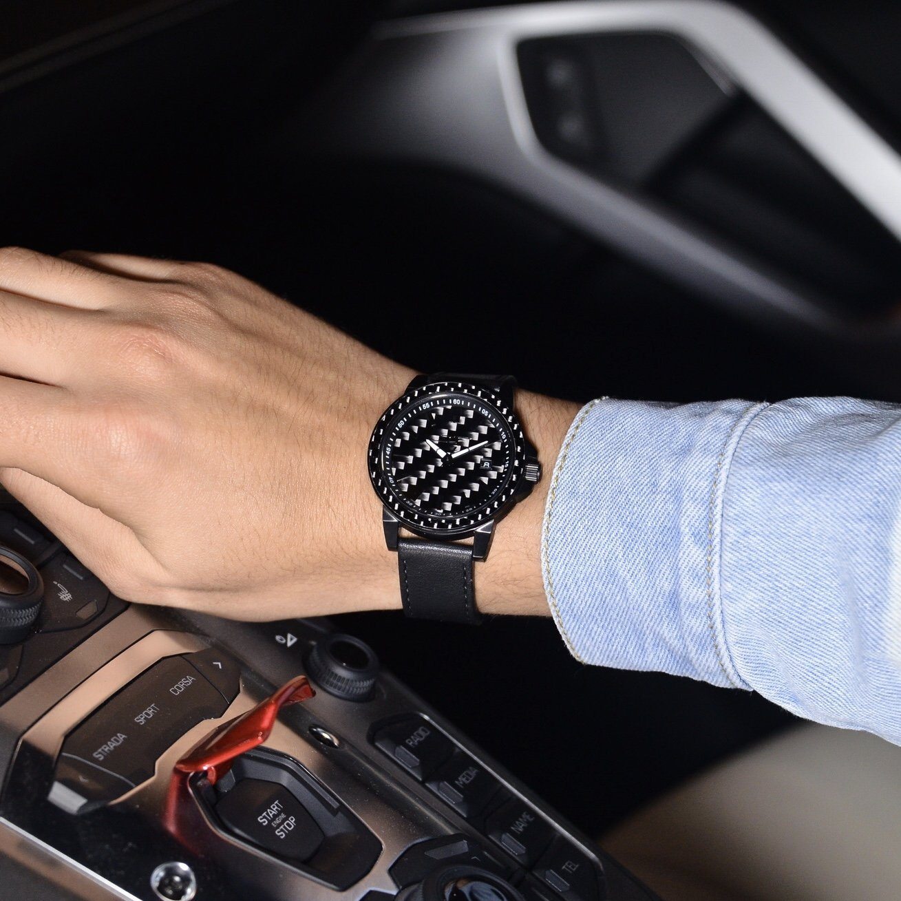 ¡ñSTEALTH¡ñ APOLLO Series Carbon Fiber Watch